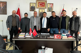 AKP BELEDİYE BAŞKAN ADAYI MHP İLÇE BAŞKANLIĞINI ZİYARET ETTİ
