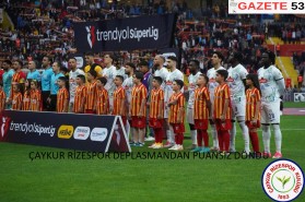 ÇAYKUR RİZESPOR DEPLASMANDAN PUANSIZ DÖNDÜ