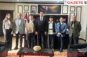 İKİZDEREDE RAMAZAN DAVULCULARI ÖĞRENCİLER