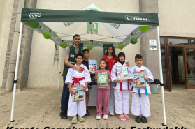 Karate Şampiyonasında Farkındalık Çalışması