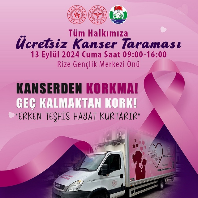 Gençlik ve Spor İl Müdürlüğü personeline “Ücretsiz Kanser Taraması” yapılacak