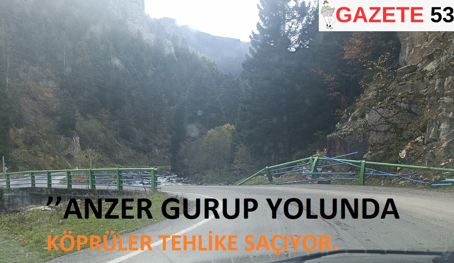 ’’ANZER GURUP YOLUNDA KÖPRÜLER TEHLİKE SAÇIYOR.