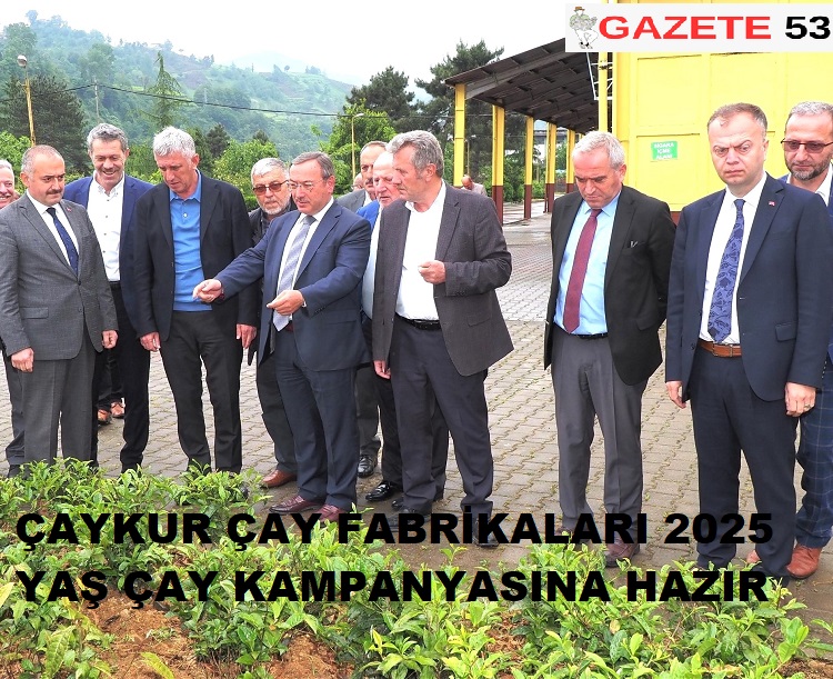 ÇAYKUR ÇAY FABRİKALARI 2025 YAŞ ÇAY KAMPANYASINA HAZIR