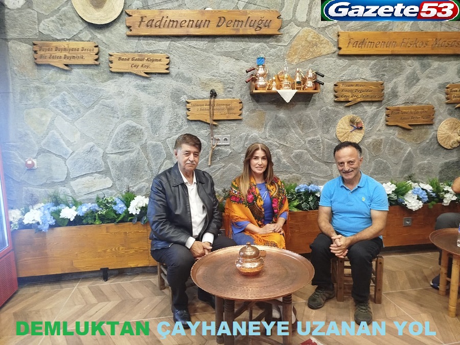 DEMLUKTAN ÇAYHANEYE UZANAN YOL