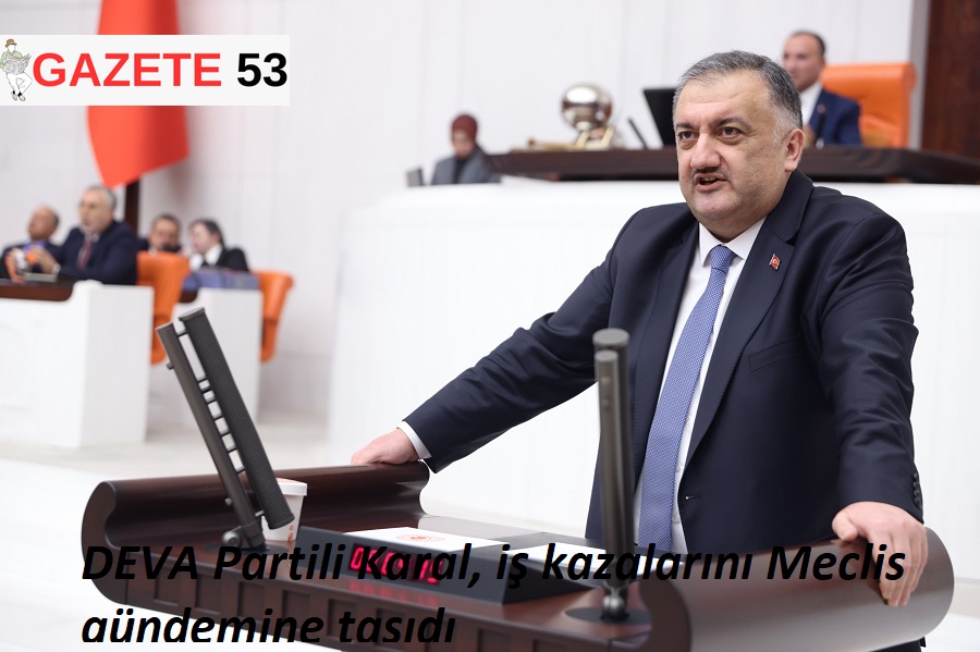 DEVA Partili Karal, iş kazalarını Meclis gündemine taşıdı
