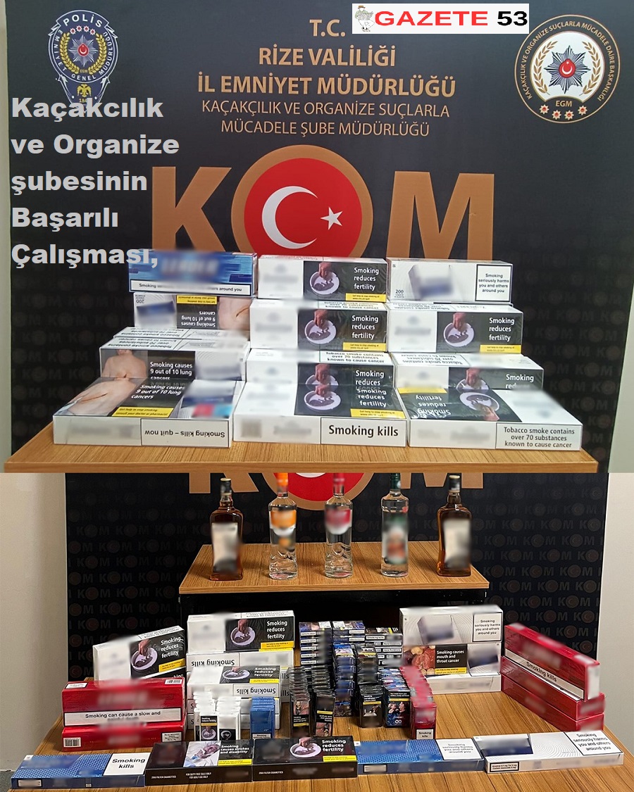 Kaçakcılık ve Organize şubesinin Başarılı Çalışması,