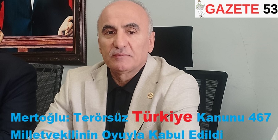 Mertoğlu “Herkes terörsüz Türkiye’yi istiyor”