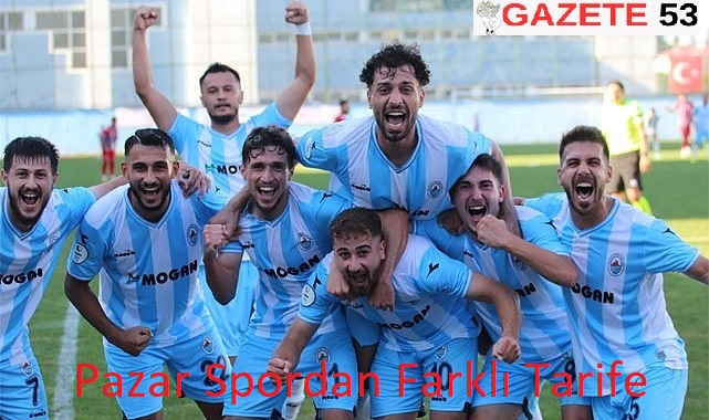 Pazar Spordan Farklı Tarife.