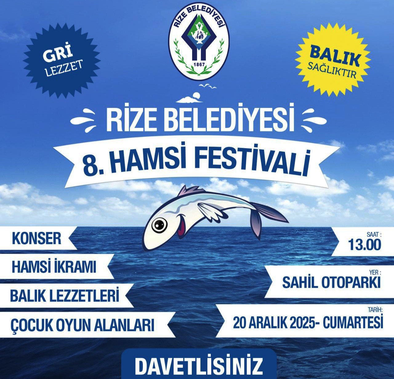 RİZE BELEDİYESİNDEN HAMSİ FESTİFALİ