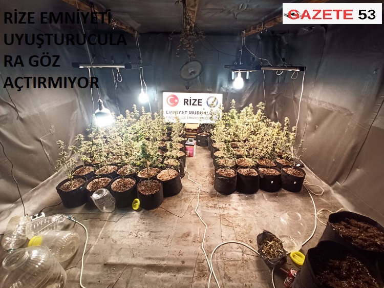 RİZE EMNİYETİ UYUŞTURUCULARA GÖZ AÇTIRMIYOR