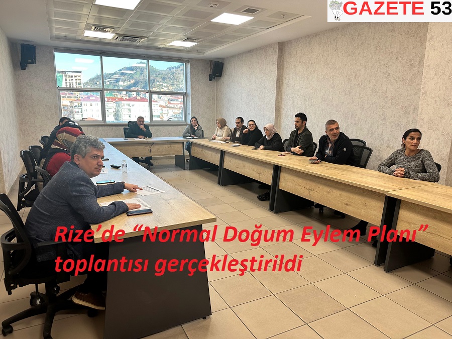 Rize’de “Normal Doğum Eylem Planı” toplantısı gerçekleştirildi