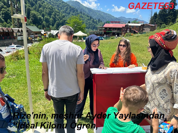 Rize'nin, meşhur Ayder Yaylasından “İdeal Kilonu Öğren,