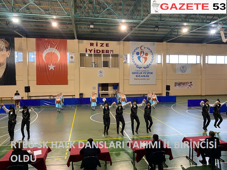 RTEÜ SK HALK DANSLARI TAKIMI İL BİRİNCİSİ OLDU