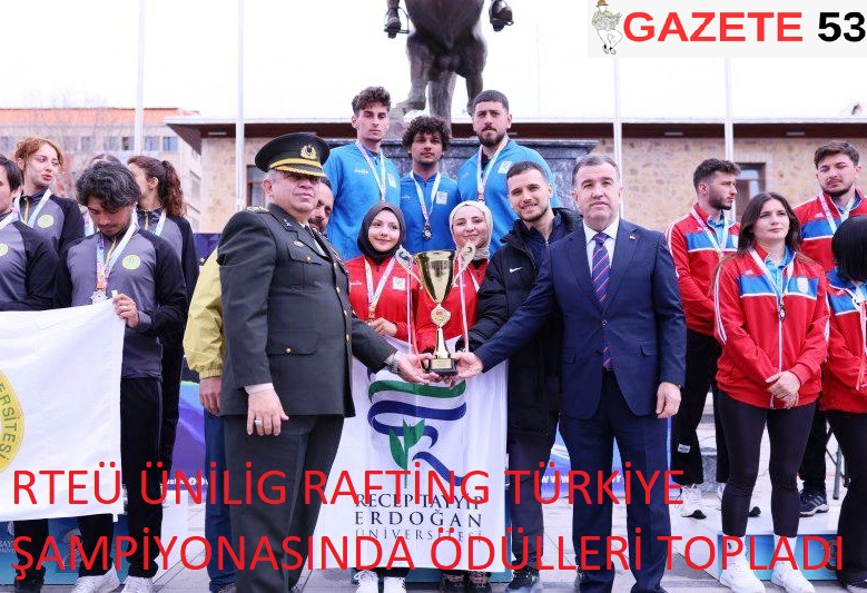 RTEÜ ÜNİLİG RAFTİNG TÜRKİYE ŞAMPİYONASINDA ÖDÜLLERİ TOPLADI