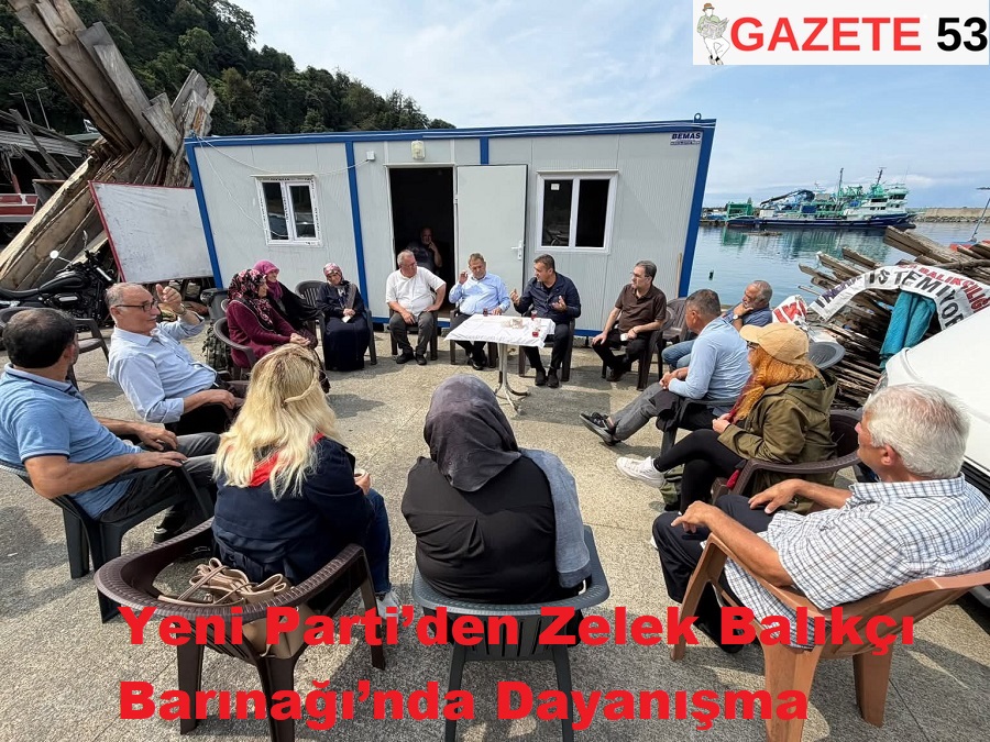 Yeni Parti’den Zelek Balıkçı Barınağı’nda Dayanışma